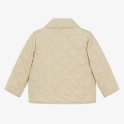 Burberry Coats & Jackets*Baby Beige Quilted Jacket PaleStone