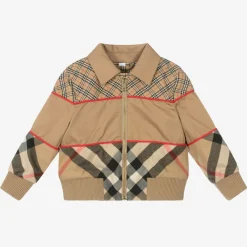 Burberry Coats & Jackets*Baby Boys Beige Check Jacket