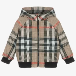 Burberry Coats & Jackets*Baby Boys Beige Check Jacket
