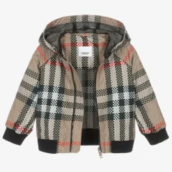 Burberry Coats & Jackets*Baby Boys Beige Check Jacket
