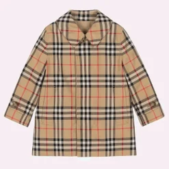 Burberry Coats & Jackets*Baby Boys Beige Check Reversible Car Coat