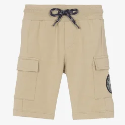 AIGNER Shorts*Baby Boys Beige Cotton Cargo Shorts