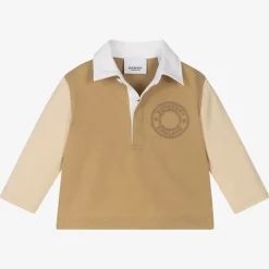 Burberry Tops*Baby Boys Beige Logo Top