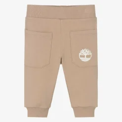 Timberland Trousers*Baby Boys Beige Organic Cotton Joggers
