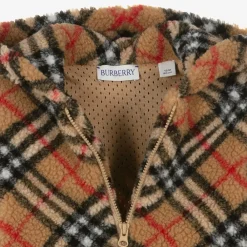 Burberry Tops*Baby Boys Beige Vintage Check Zip-Up Hoodie