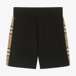 Burberry Shorts*Baby Boys Black Cotton Jersey Shorts