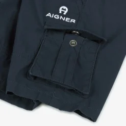 AIGNER Shorts|Shorts*Baby Boys Blue Cotton Cargo Shorts