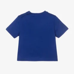 Burberry Tops*Baby Boys Blue Cotton EKD T-Shirt