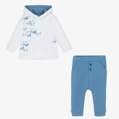 Sofija Tracksuits*Baby Boys Blue Cotton Horse Tracksuit