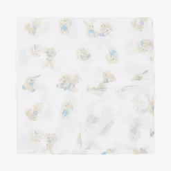 Mayoral Feeding Accessories*Baby Boys Blue Cotton Muslins (3 Pack)