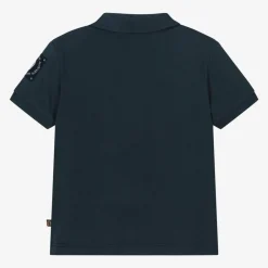 AIGNER Tops|Tops*Baby Boys Blue Cotton Polo Shirt