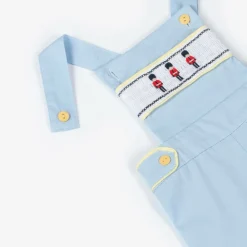 Beau KiD Outfit Sets|Outfit Sets*Baby Boys Blue Cotton Smocked Shorts Set