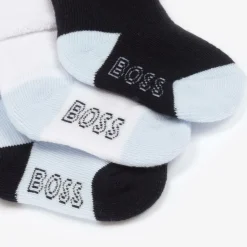 BOSS Gifts|Socks*Baby Boys Blue Cotton Socks (3 Pack)