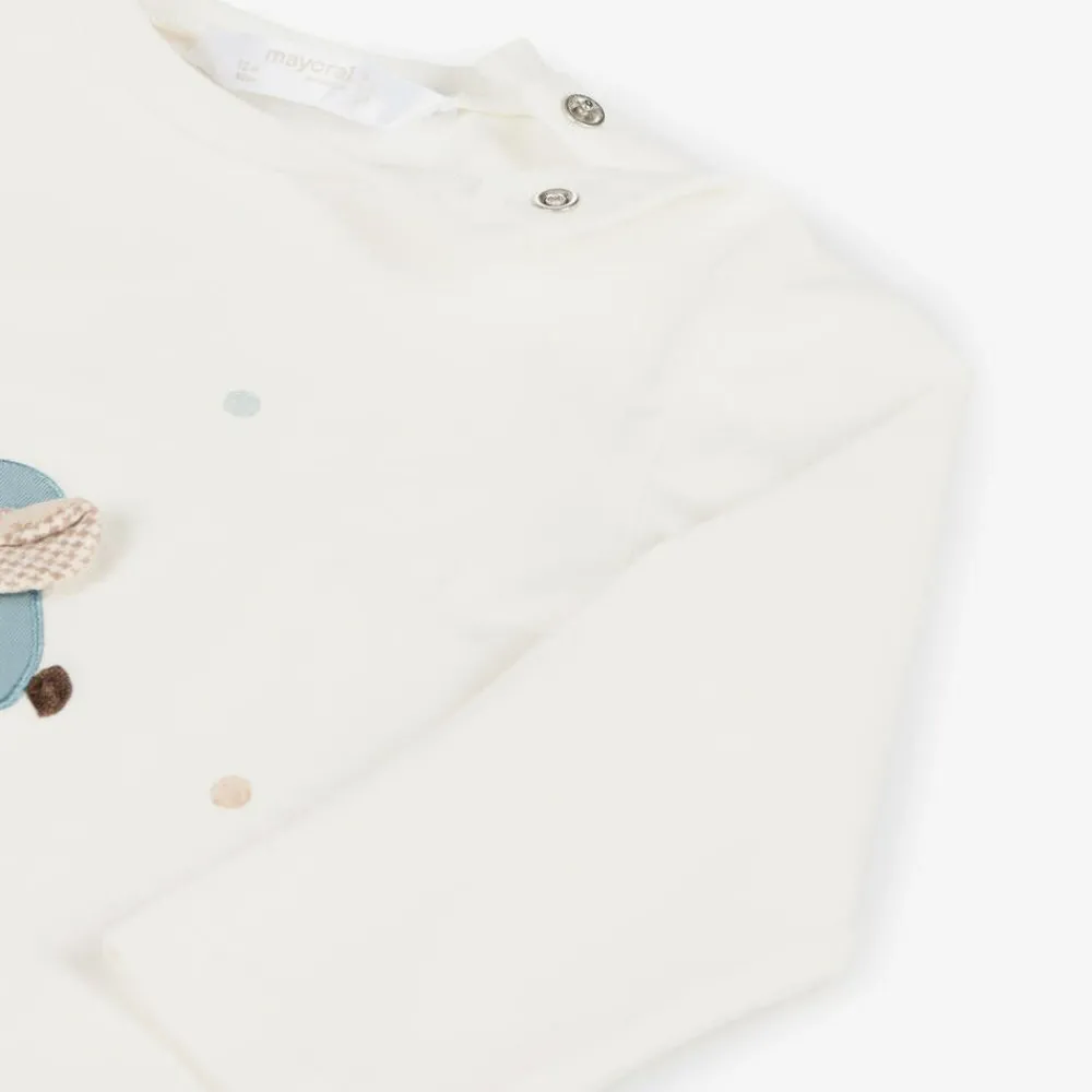 Mayoral Newborn Tracksuits*Baby Boys Blue Cotton Tracksuit Set