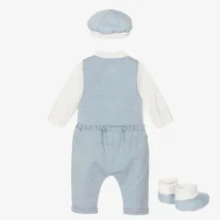 Beau KiD Outfit Sets*Baby Boys Blue Cotton Trouser Set