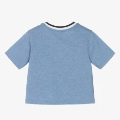 Burberry Tops*Baby Boys Blue Cotton T-Shirt