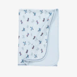 Kissy Kissy Gifts*Baby Boys Blue Sky-High Planes Blanket (73cm)