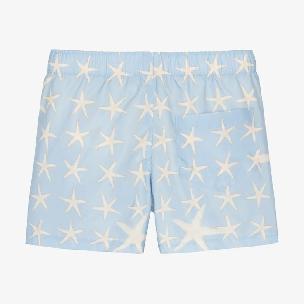Versace Swimwear*Baby Boys Blue Stella Marina Swim Shorts