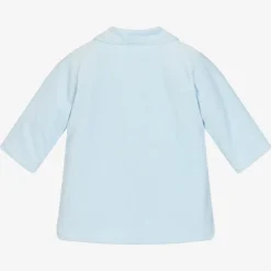 Emile et Rose Coats & Jackets*Baby Boys Blue Velour Coat