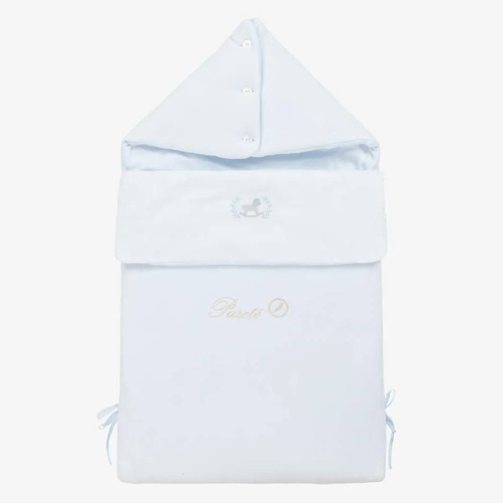 Pureté Du... Bébé Nests*Baby Boys Blue Velour Nest (87cm)