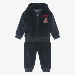 Guess Tracksuits|Tracksuits*Baby Boys Blue Velour Tracksuit