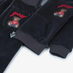 Guess Tracksuits|Tracksuits*Baby Boys Blue Velour Tracksuit