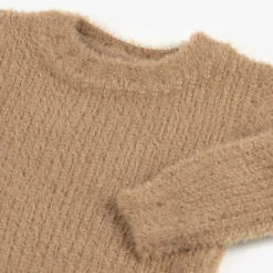 Jamiks Tops*Baby Boys Brown Wool & Cashmere Sweater