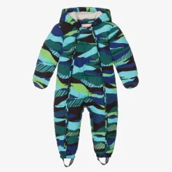 Joyday Snowwear|Snowwear*Baby Boys Green & Blue Puffer Snowsuit