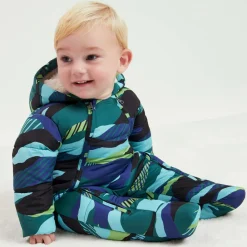 Joyday Snowwear|Snowwear*Baby Boys Green & Blue Puffer Snowsuit