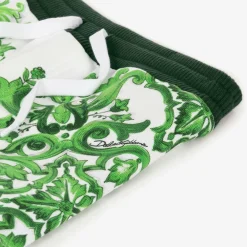 Dolce amp; Gabbana Shorts*Baby Boys Green Cotton Majolica Shorts