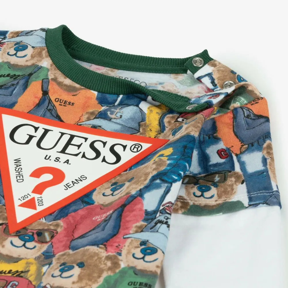 Guess Outfit Sets|Outfit Sets*Baby Boys Green Cotton Trouser Set
