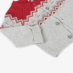 Boboli Tops*Baby Boys Grey Knitted Cardigan