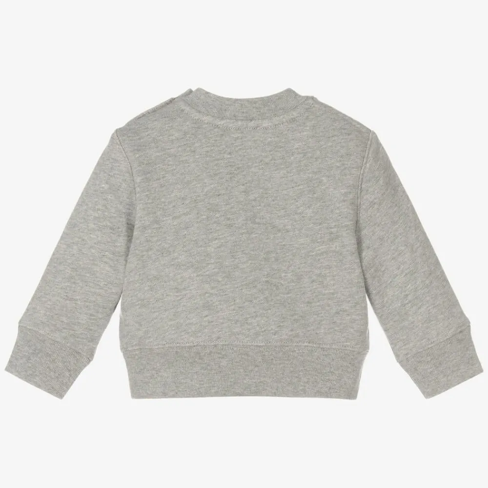 Burberry Tops*Baby Boys Grey Logo Sweatshirt