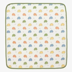 Kissy Love Gifts*Baby Boys Ivory Cotton Dino Traffic Blanket (73cm)