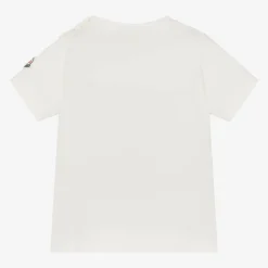 Moncler Enfant Tops*Baby Boys Ivory Cotton T-shirt
