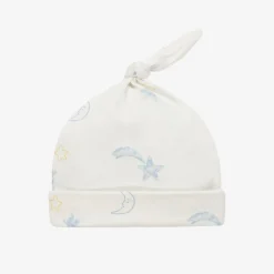 Kissy Love Gifts*Baby Boys Ivory Starry Sky Pima Cotton Hat