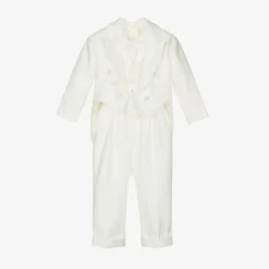 Romano Suits|Suits*Baby Boys Ivory Tuxedo Suit