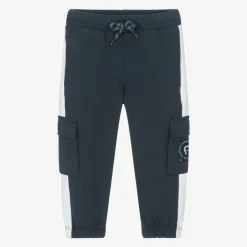 AIGNER Trousers|Trousers*Baby Boys Navy Blue Cotton Cargo Joggers