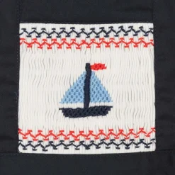 Rachel Riley Shorts|Shorts*Baby Boys Navy Blue Cotton Dungaree Shorts