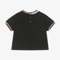 Emporio Armani Tops*Baby Boys Navy Blue Cotton T-Shirt