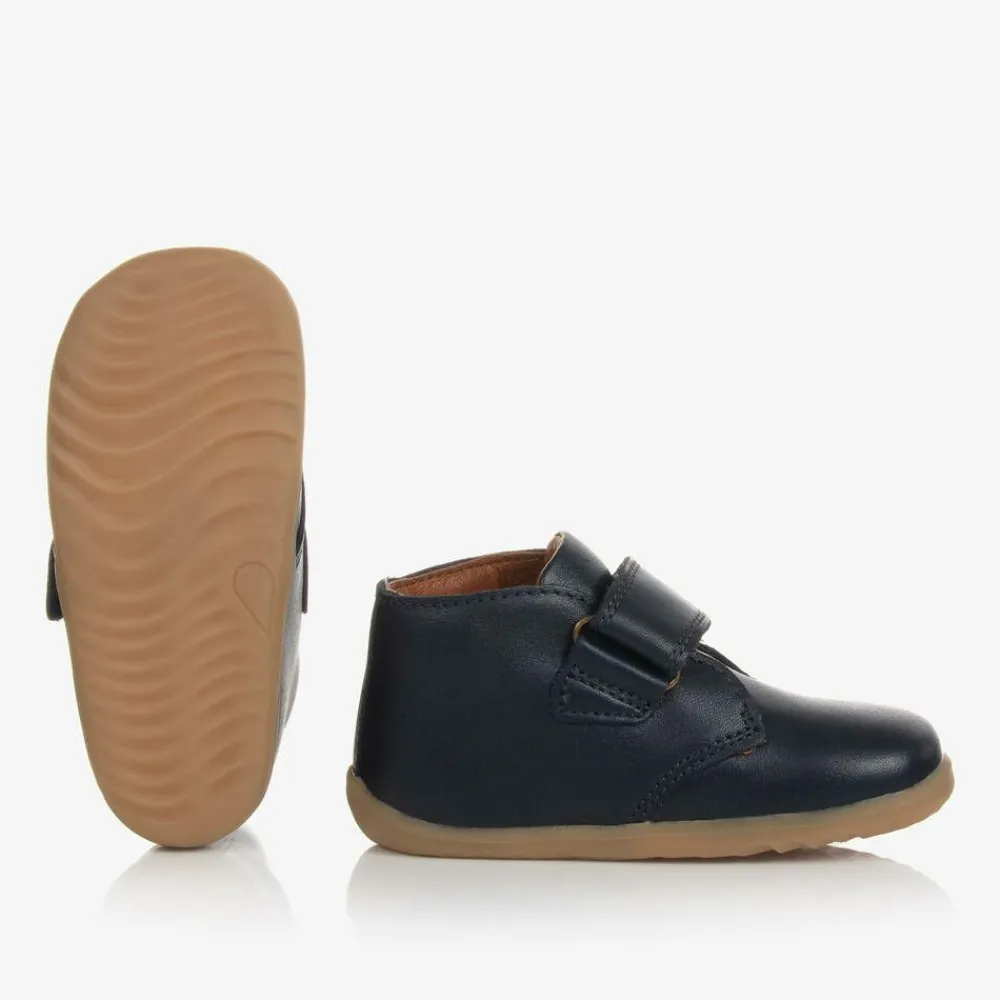 Bobux Boots|Boots*Baby Boys Navy Blue Leather Desert Boots