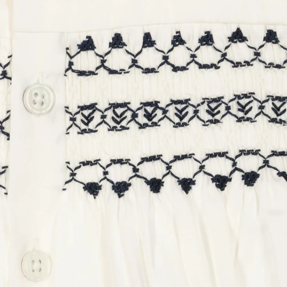 Rachel Riley Outfit Sets|Outfit Sets*Baby Boys Navy Blue Smocked Buster Suit