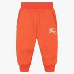 Burberry Trousers*Baby Boys Orange Cotton Joggers