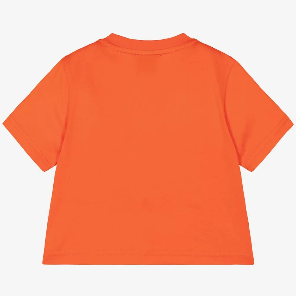 Burberry Tops*Baby Boys Orange Cotton T-Shirt