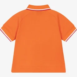 Burberry Tops*Baby Boys Orange Logo Polo Shirt LightCoralOrange