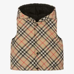 Burberry Coats & Jackets*Baby Boys Vintage Check Reversible Gilet ArchiveBeige