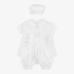 Sevva Ceremony*Baby Boys White Ceremony Shorts Set