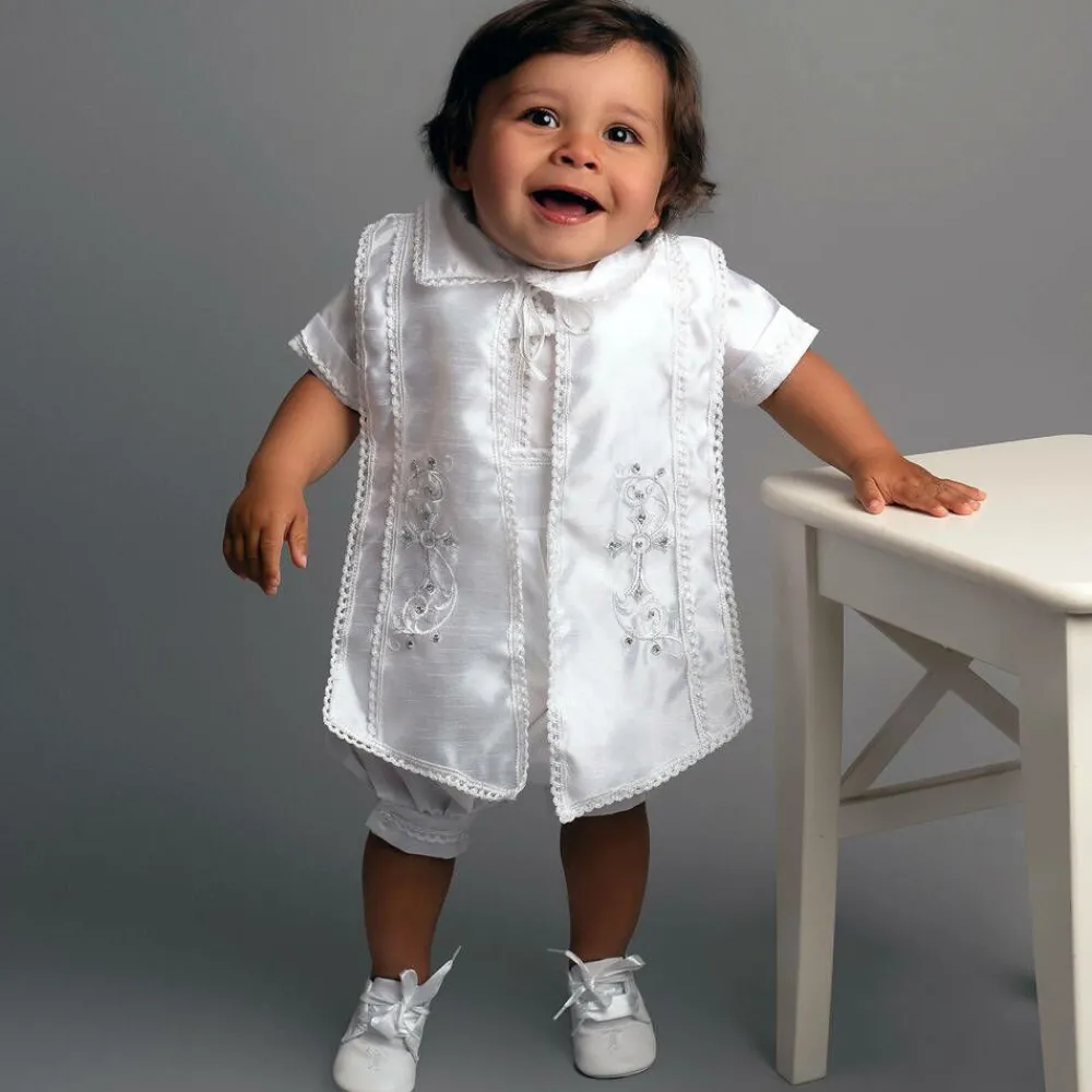 Sevva Ceremony*Baby Boys White Ceremony Shorts Set