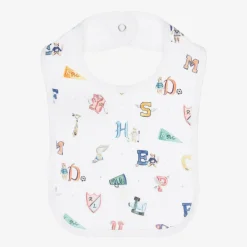 Ralph Lauren Feeding Accessories*Baby Boys White Cotton Bib