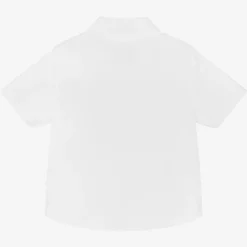 Burberry Tops*Baby Boys White Cotton EKD Shirt